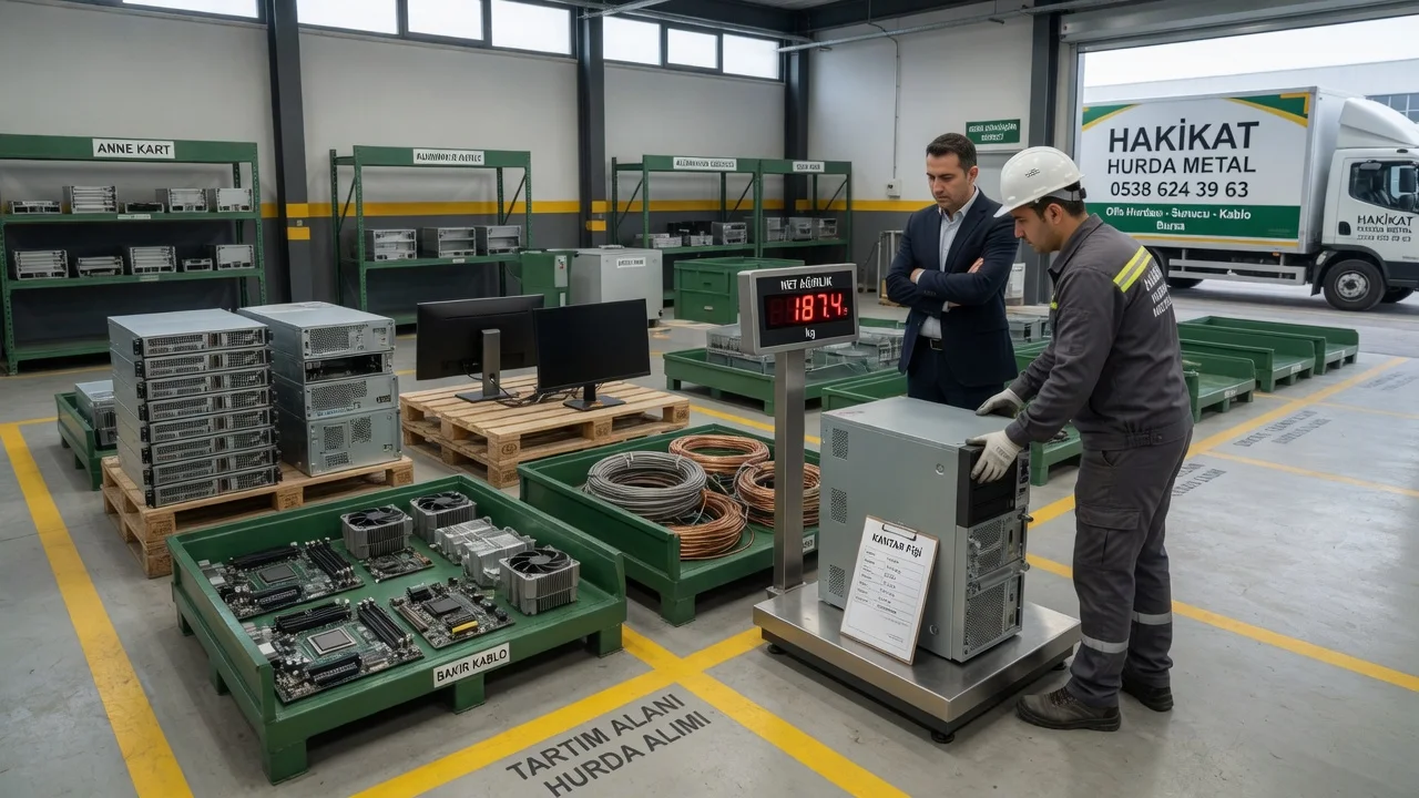 Bursa'da Ofis Elektronik Hurdası Toplu Satışta Nasıl Tartılır?